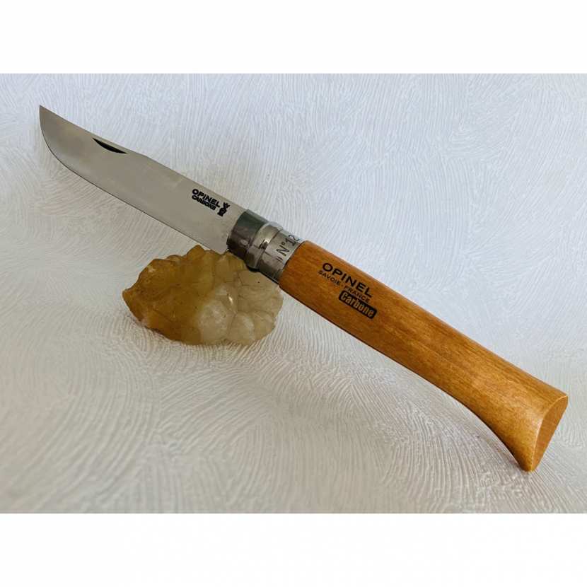 Couteau de poche Opinel SavoieFrance N°12, manche en hêtre.